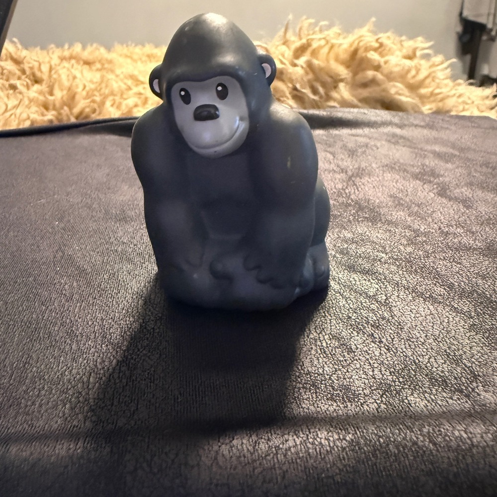 Fisher-Price Little People Gorilla Kids Toy Grey Good‎ 2014 Mattel CMP36 Ape